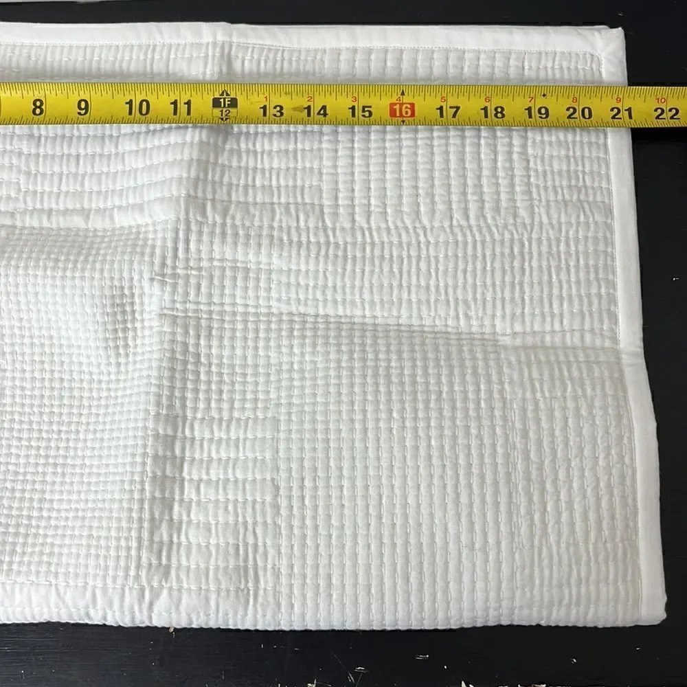 Pottery Barn Grid stitched sham